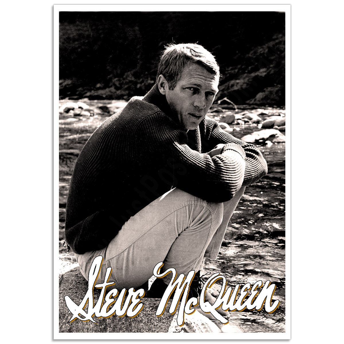Hollywood Photographic Poster | Steve McQueen, King of Cool | Just Posters